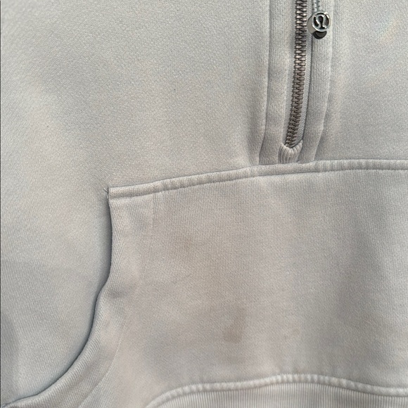 Light Blue Half-Zip Sweatshirt - Picture 2 of 7